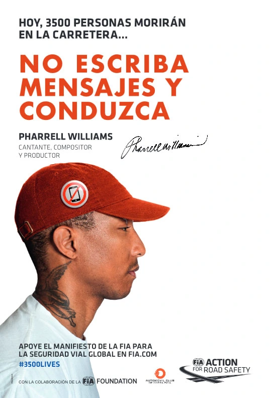 NO ESCRIBA MENSAJES Y CONDUZCA