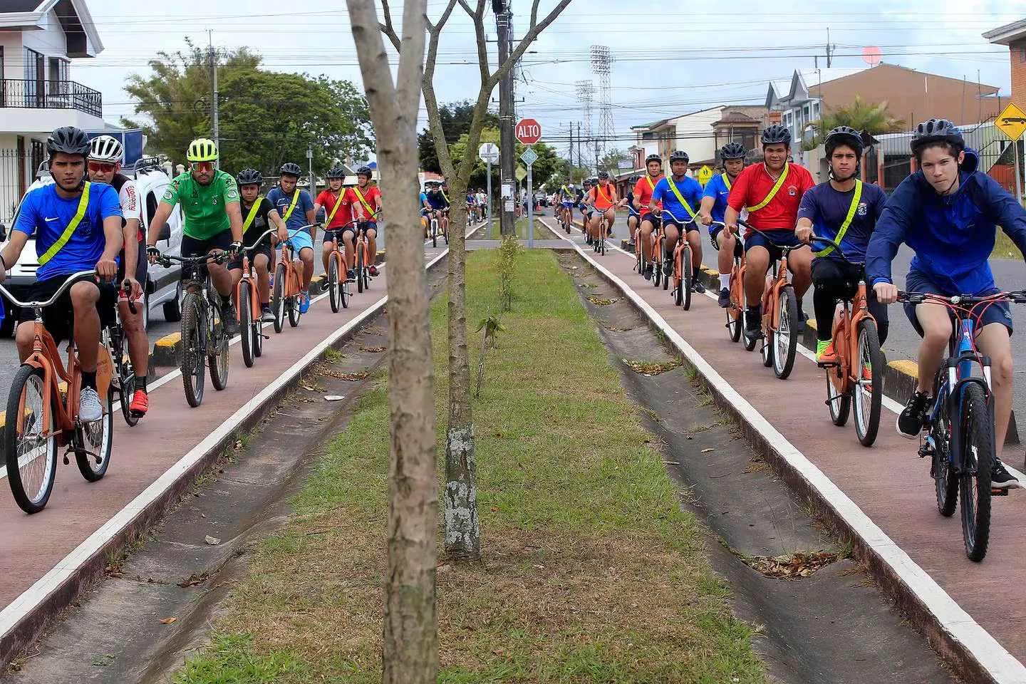 Ciclistas en ruta